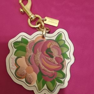 COACH bag charm key chain
